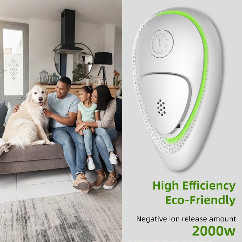 Negative Ion Air Purifier Household Quiet Operation Ionizer One-Button Activation Mini Air Cleaner Toilet Deodor Home Peaceful Pleasures Health and Wellness