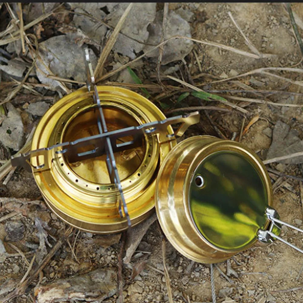Outdoor Alcohol Stove Cross Bracket camping Stove Stainless Steel High Temperature Resistant Hiking Backpacking Cookware ﻿ Peaceful Pleasures Health and Wellness