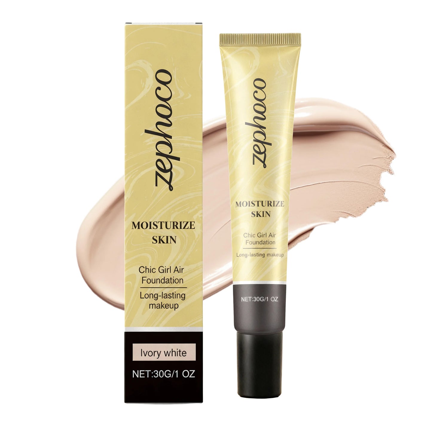 Zephoco Concealing Foundation – Lightweight & Long-Lasting