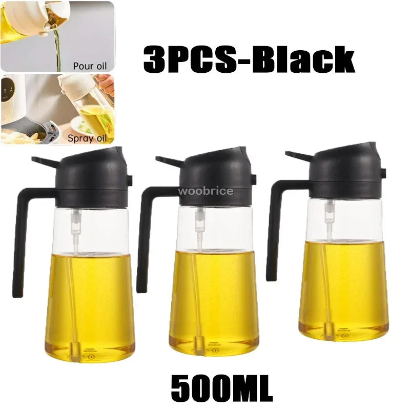 500ml Kitchen Oil Spray Bottle & Olive Oil Dispenser
