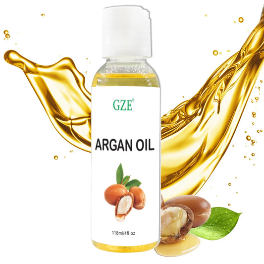 GZE Organic Moroccan Argan Oil | Cold Pressed Virgin 118ml Argan Face & Hair Oil Peaceful Pleasures Health and Wellness