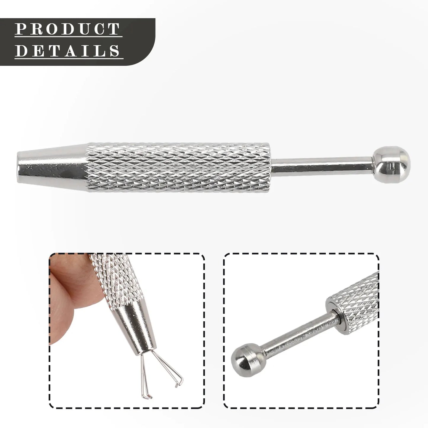 Piercing Ball Grabber 4 Jaw Holder Diamond Claw Tweezers IC Chips