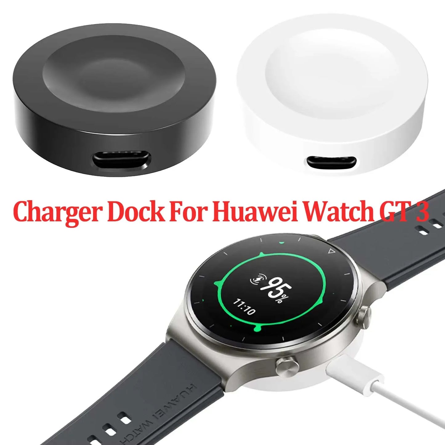 Magnetic Charger For Huawei Watch GT 4 3 Pro/GT 3 Pro/GT 3 SE/GT 2 Pro ECG/GT Runner Cyber Single Head Charger Dock No Cable Peaceful Pleasures Health and Wellness