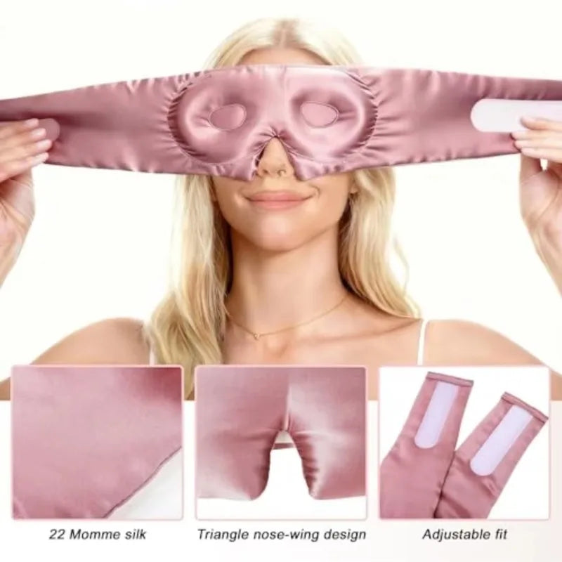 3D Mulberry Silk Sleep Mask – Total Blackout Eye Mask Unisex