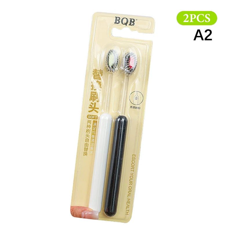 2Pcs Mouth Clean Toothbrush Ultra-Fine Soft Hard Bristle Toothbrush Deep Cleaning For Adults Whitening Teeth Peaceful Pleasures Health and Wellness A2