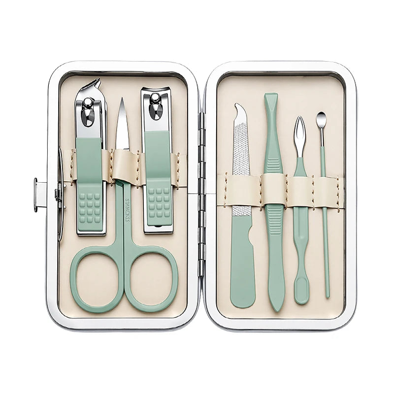 7-Piece Nail Clipper Set with Travel Case | Stainless Steel