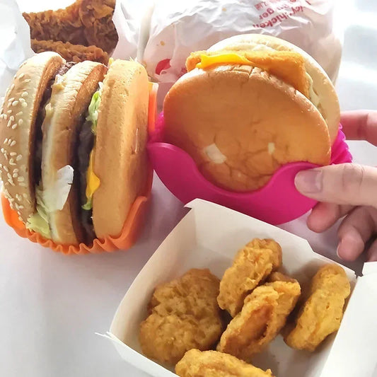Silicone Burger Holder – Adjustable, Non-Stick & Reusable Silicone Burger Holder Peaceful Pleasures Health and Wellness