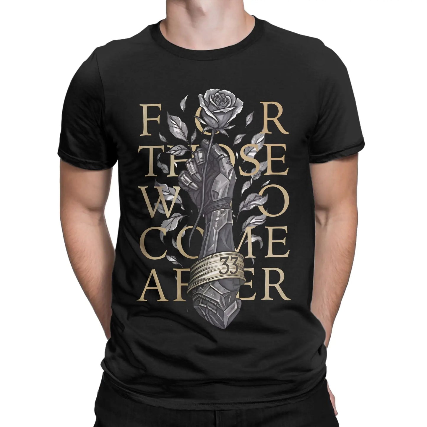 Clair Obscur Expedition 33 T Shirt Summer Novelty T-Shirts Men 100 Cotton O Neck Plus Size 5XL Short Sleeve Classic Tops Peaceful Pleasures Health and Wellness black XL
