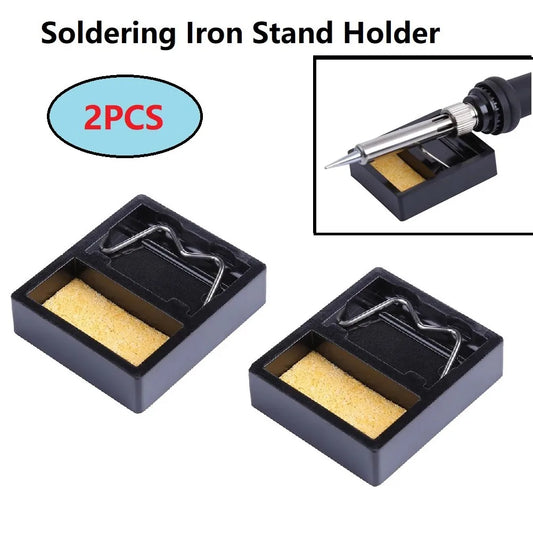 Mini Soldering Iron Stand Holder Welding Solder Clean Sponge BGA Peaceful Pleasures Health and Wellness Default Title