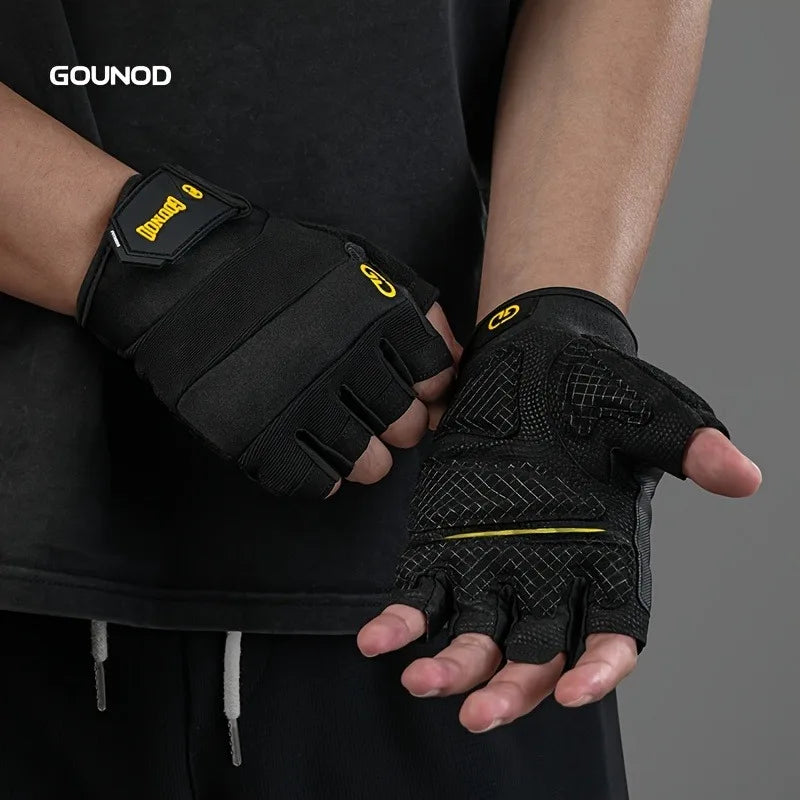 2pcs Cycling & Gym Gloves - Non-Slip Breathable Weightlifting, Boxing, Training Gloves with Wrist, Adjustable Hook-and-Loop Clos Peaceful Pleasures Health and Wellness