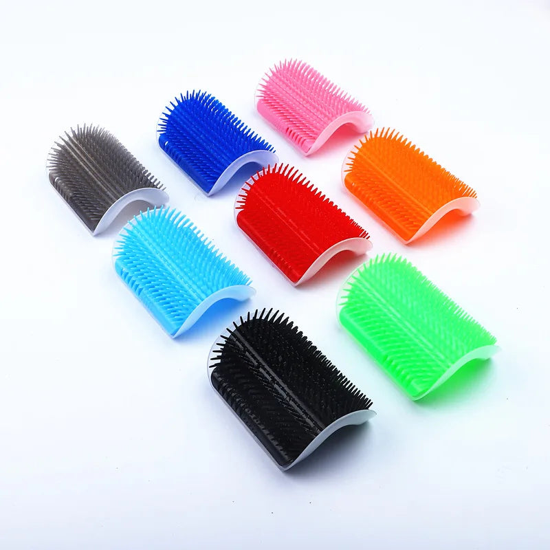 Cat Corner Brush – Scratcher, Massager & Grooming Comb