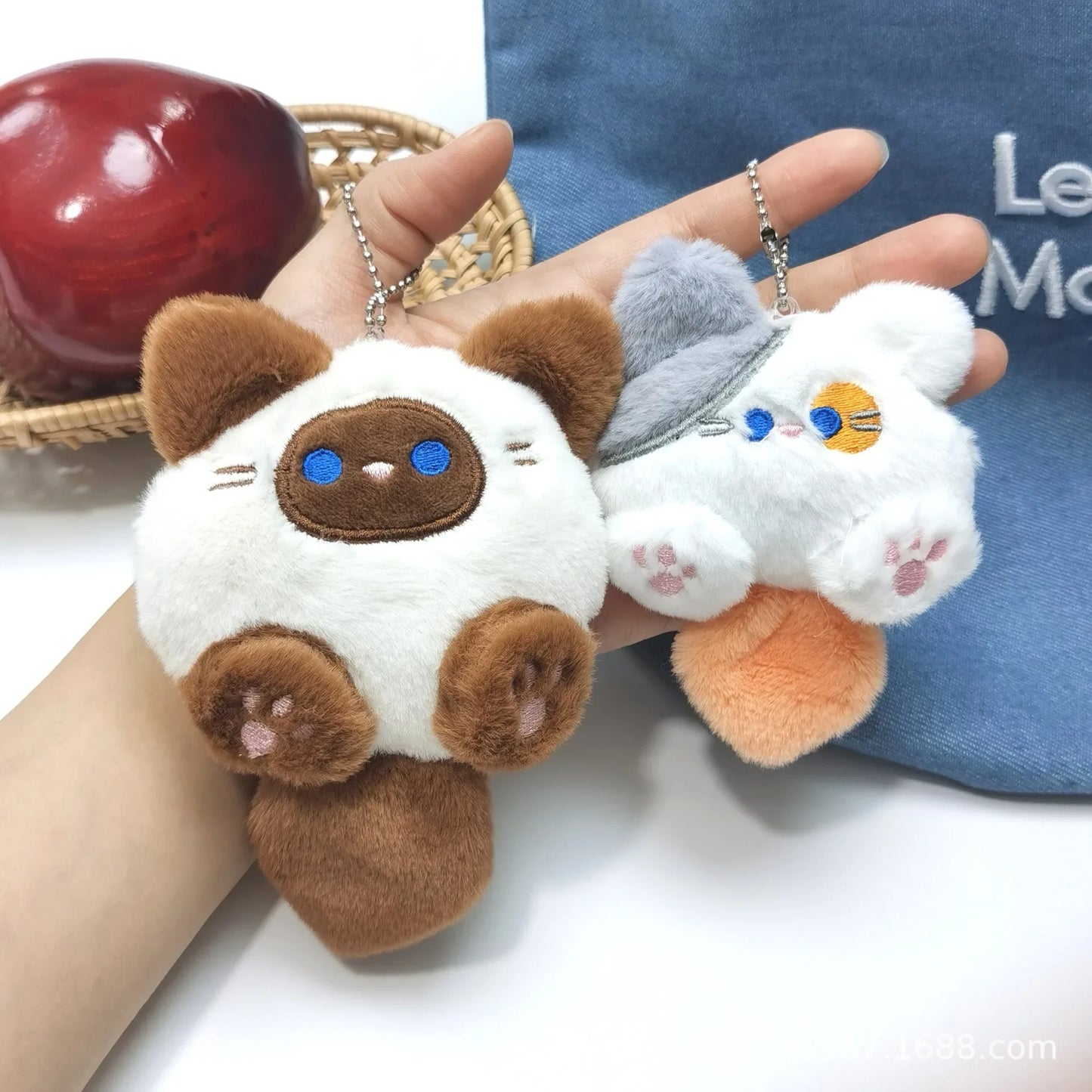 Cute Plush Cat Keychain Pendant – 1-20 Pack | Bag Charm