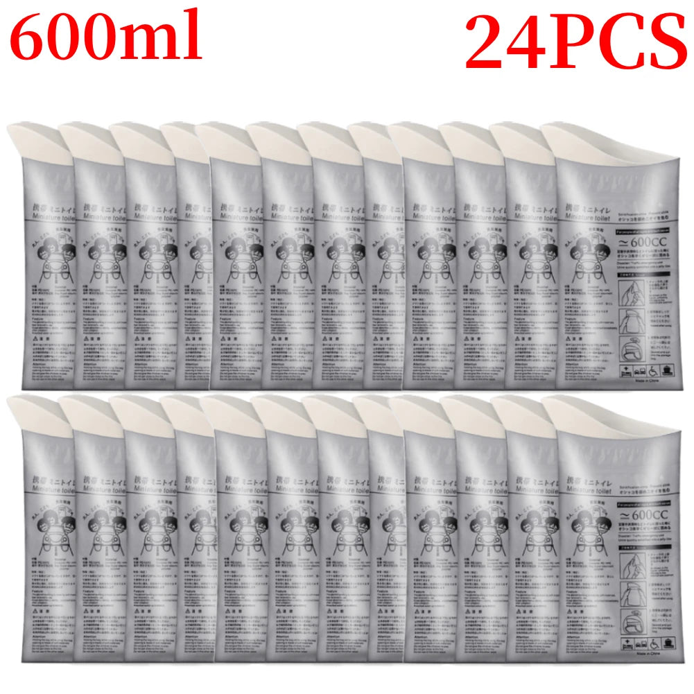 4-32Pcs Outdoor Emergency Urine Bags 700ml Disposable Travel Mobile Toilet Portable Urinal Bag for Female Baby Male Vomiting Bag Peaceful Pleasures Health and Wellness 600ml 24PCS