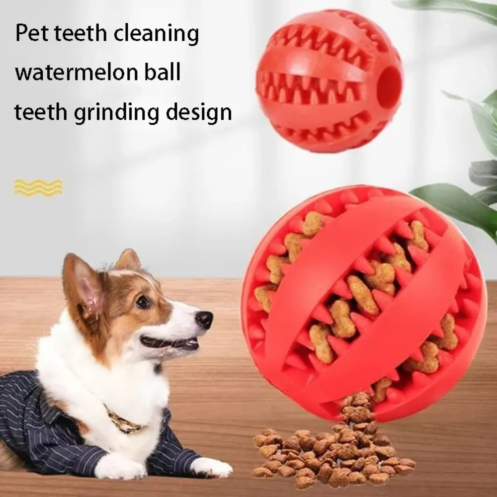 Pet Dog Toy Self-Entertainment Boredom Relief Molar Teeth Leak Food Ball Bite-Resistant Puppy Hide Watermelon Outdoor Dogs Fun Peaceful Pleasures Health and Wellness