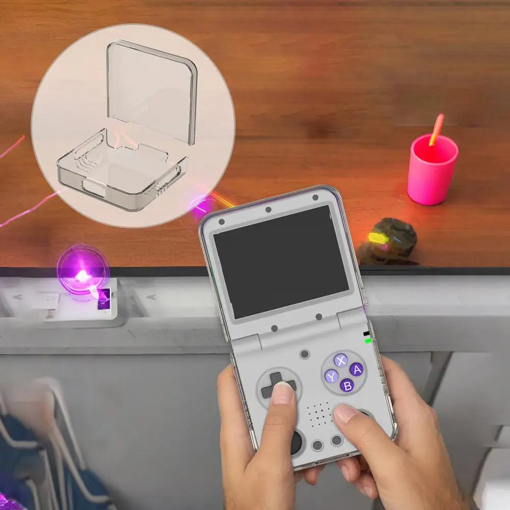 for Miyoo Flip/Miyoo Flip V2 handheld game console Transparent Hard Shell Anti Fall Dust-proof Protective Shell Game Accessories Peaceful Pleasures Health and Wellness