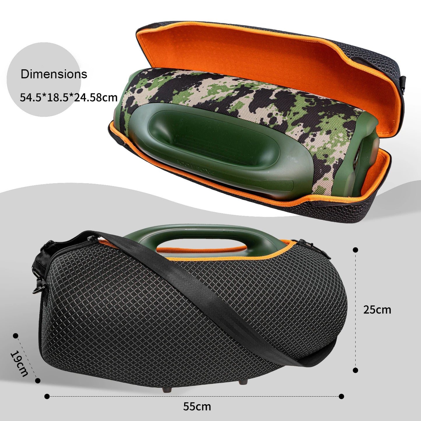 Newest Portable Wireless Bluetooth-Compateble Hard Sound-Transmitting Fabric Pouches For JBL BOOMBOX 4 Speaker Storage Bag Peaceful Pleasures Health and Wellness