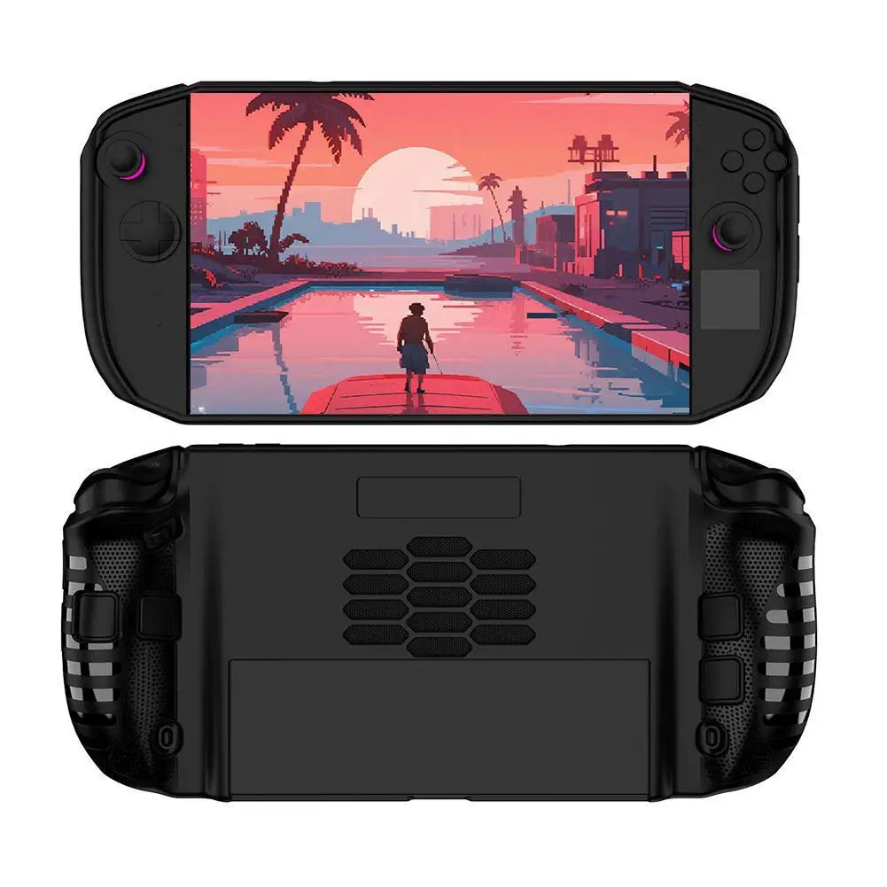 For Lenovo Legion Go 2 Soft Silicone Protective Case Accessory Set Glass Screen Protector Shockproof And Scratch-Resistant Cover Peaceful Pleasures Health and Wellness