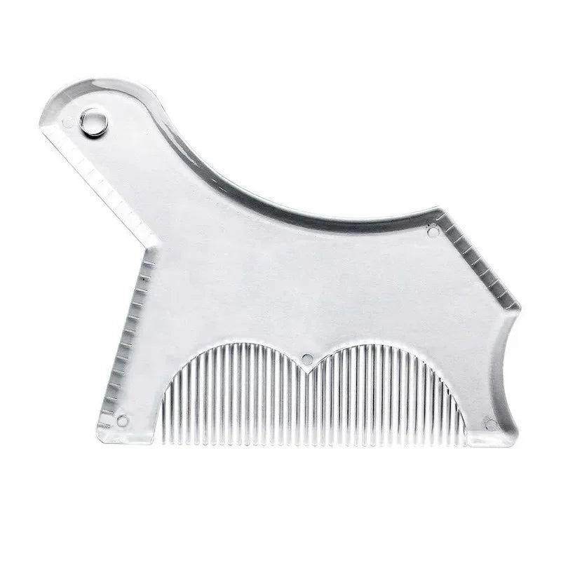 New Innovative Design Beard Shaping or Stencil with Full-Size Comb for Line Up Tool Trimming Shaper Template Guide for Shaving Peaceful Pleasures Health and Wellness