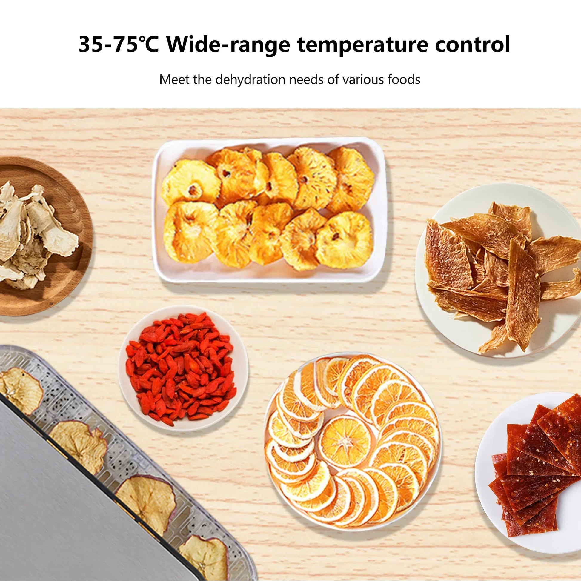 BioloMix 10L Food Dehydrator – 5 BPA-Free Trays, Digital Timer & Temp Control Kitchen Appliance Peaceful Pleasures Health and Wellness