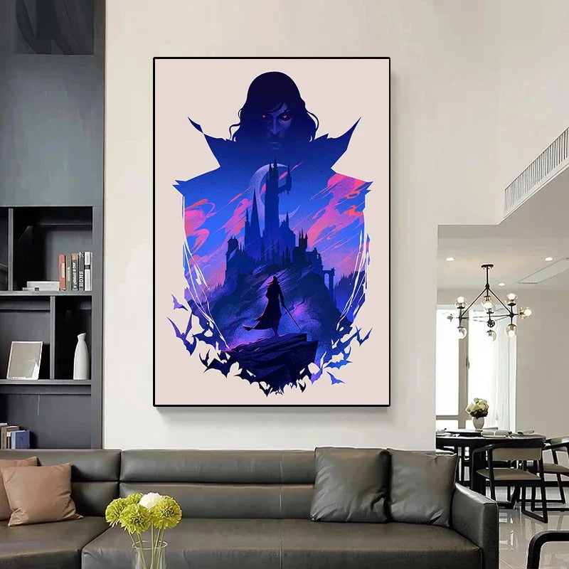 Game Art Canvas Poster – Witcher, Horizon Zero Dawn, Knight Wall Art Canvas Wall Art Peaceful Pleasures Health and Wellness