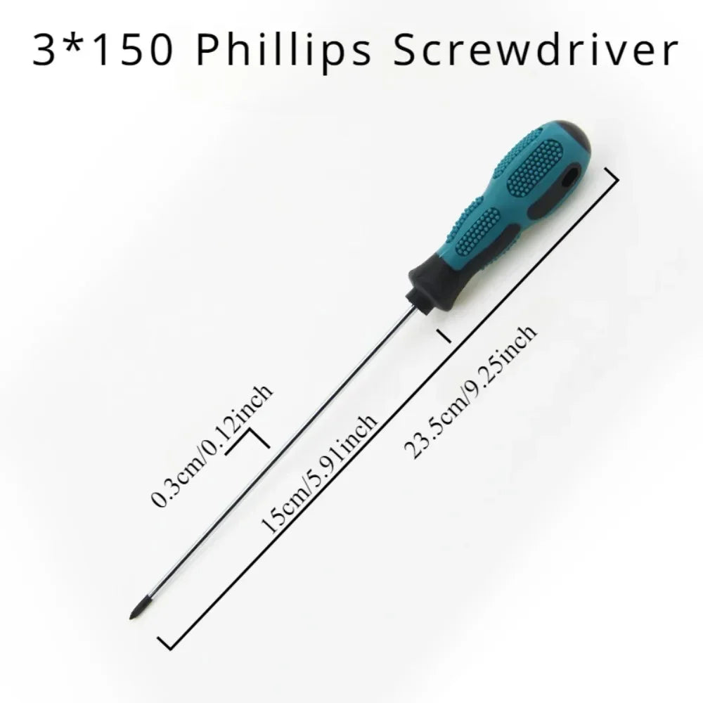 Long Magnetic Phillips Screwdriver | Chrome-Vanadium Steel
