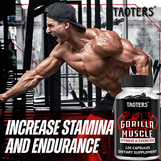 Gorilla Muscle Capsules | Horny Goat Weed, Ginseng & Maca Herbal Supplement Peaceful Pleasures Health and Wellness
