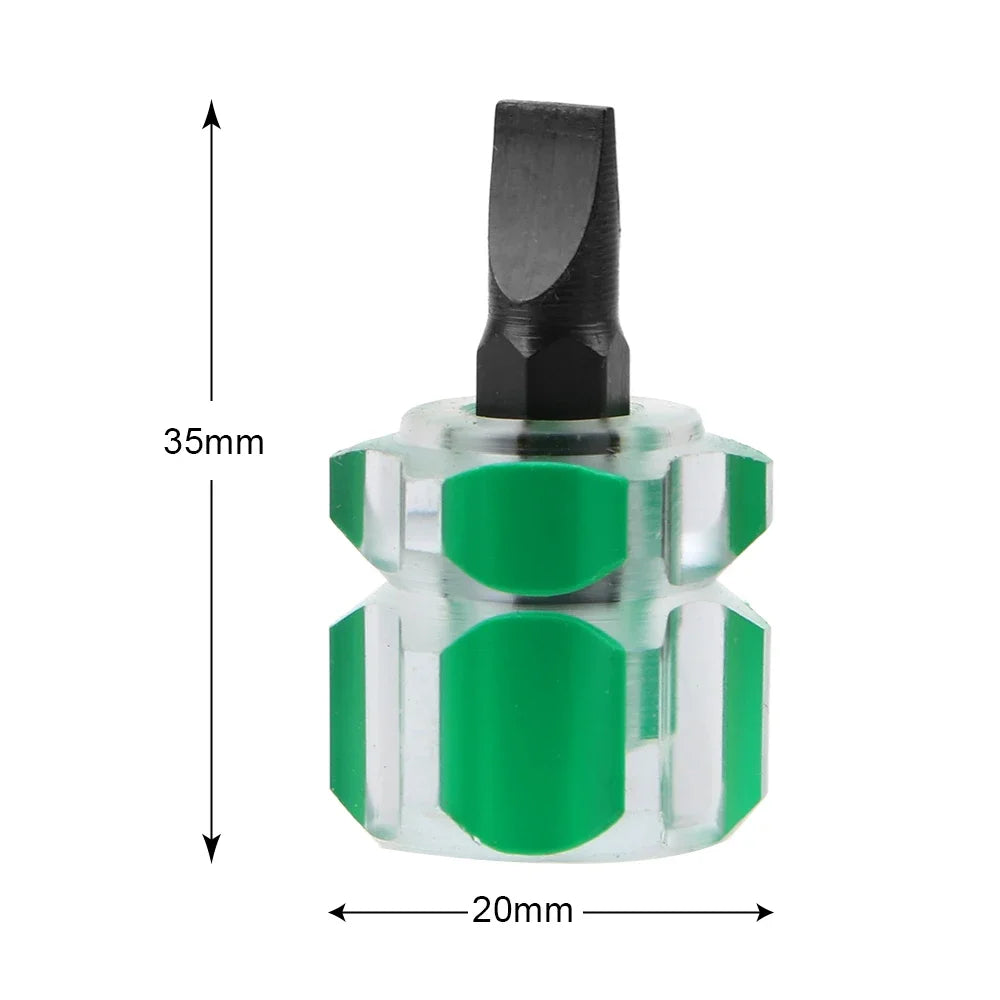 Mini Hand Tools Car Fender Repair Tools Slotted Screwdriver for Phillips Screwdriver Short Small Split Accessories Retrofit Kit Peaceful Pleasures Health and Wellness