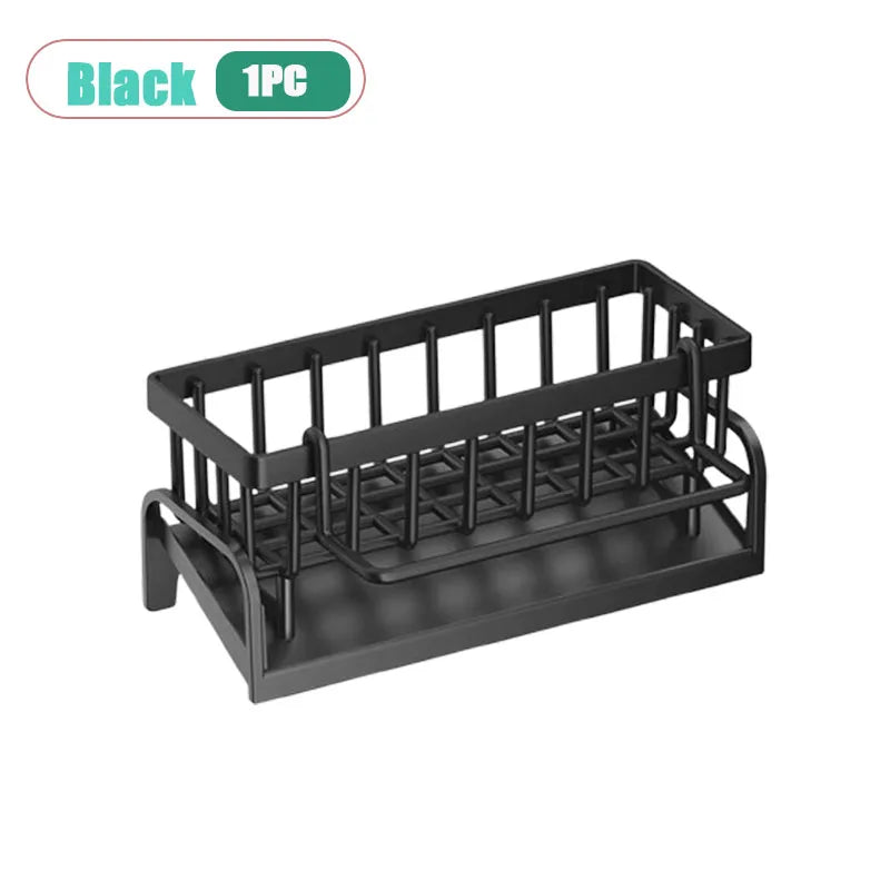 Kitchen Sink Caddy Organizer – Sponge, Soap & Towel Bar Rack