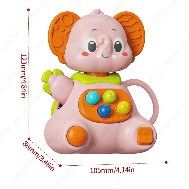 Baby Elephant Rattle Toy – Sensory Development for Infants