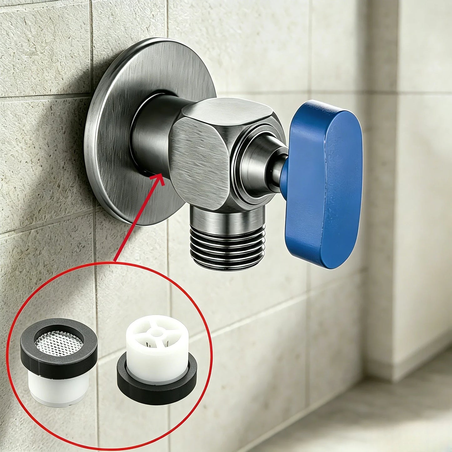 10-Pack POM One-Way Shower Check Valve Anti-Backflow Gaskets