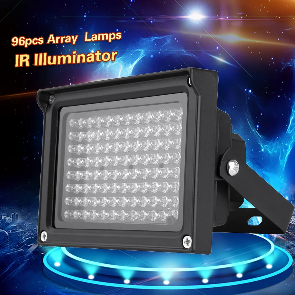96 LEDS Night Vision Outdoor Waterproof Photography Lamp IR