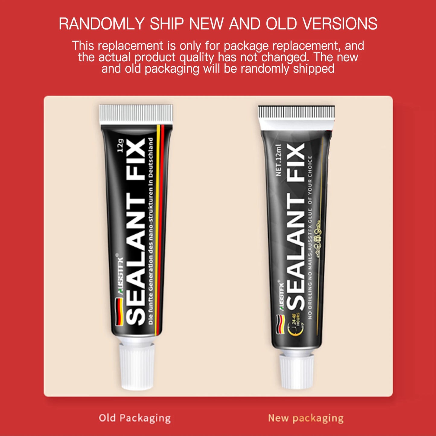 Ultra Strong Universal Sealant Glue Waterproof RTV Silicone Repair Sealant Glue for Auto Radiator Water Tank Peaceful Pleasures Health and Wellness 1PC