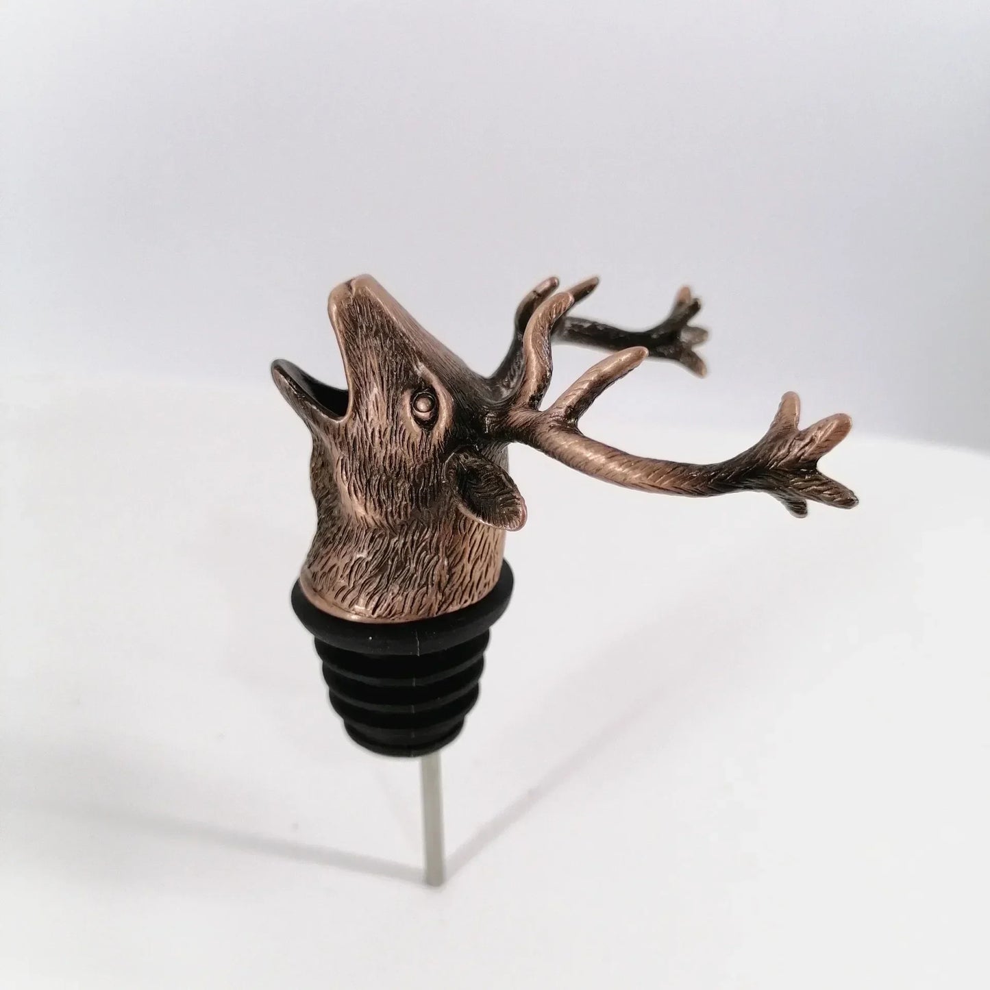 Deer Head Wine Bottle Stopper | Zinc Alloy Bar Accessory