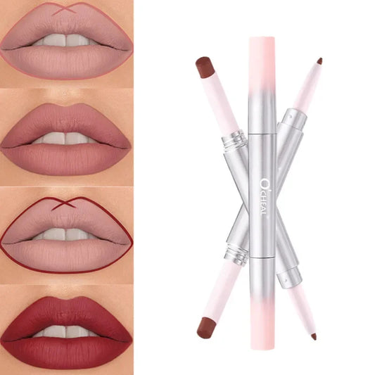 OCHEAL 2-in-1 Matte Lip Liner & Lipstick Pen – Long-Lasting Lip Liner Lipstick Oasis Select