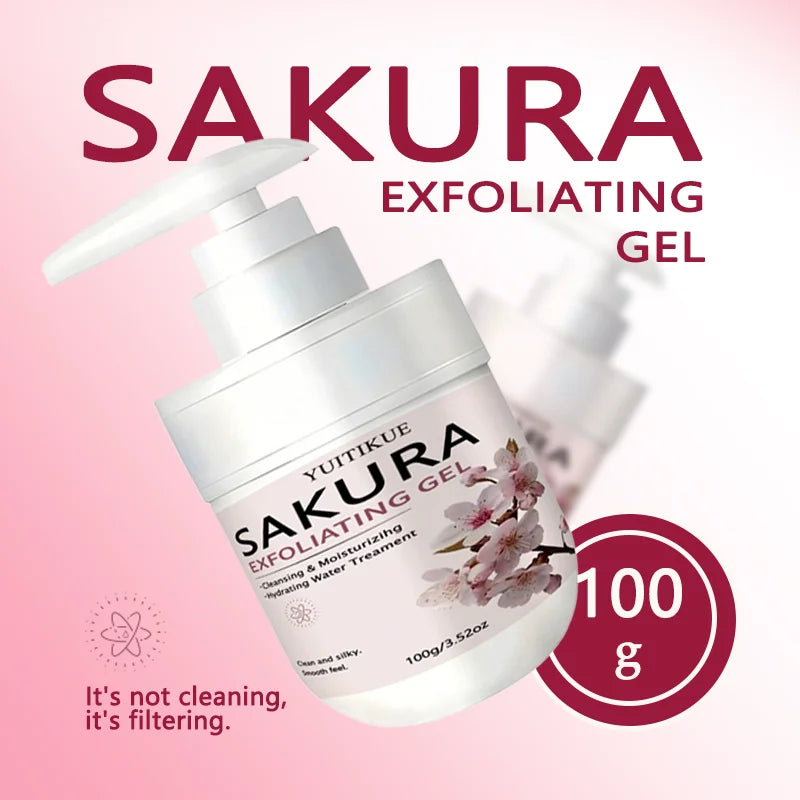 YUITIKUE Sakura Face Exfoliating Gel 100g – Gentle Daily Cleanser