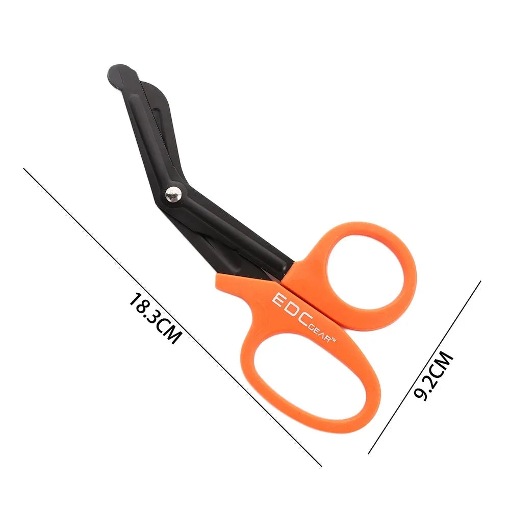 5/2/1PCS Medical Rescue Scissors Plastic Handle Stainless Steel Wound Gauze First Aid Scissors Practical Outdoor Nurse Scissor Peaceful Pleasures Health and Wellness