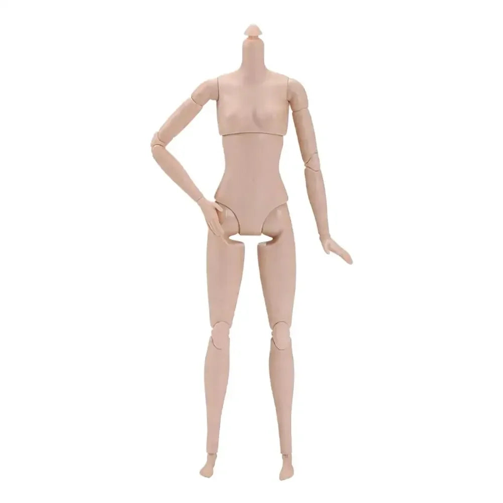 26cm 1/6 Scale BJD Doll, Super Flexible Female Action Figure with 22 Movable Joints, Nude Body Model for BJD Display Parts Peaceful Pleasures Health and Wellness White skin