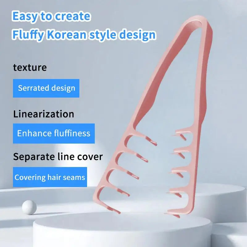 Wide-Tooth Hair Seam Comb for Volume, Bangs & Root Lift