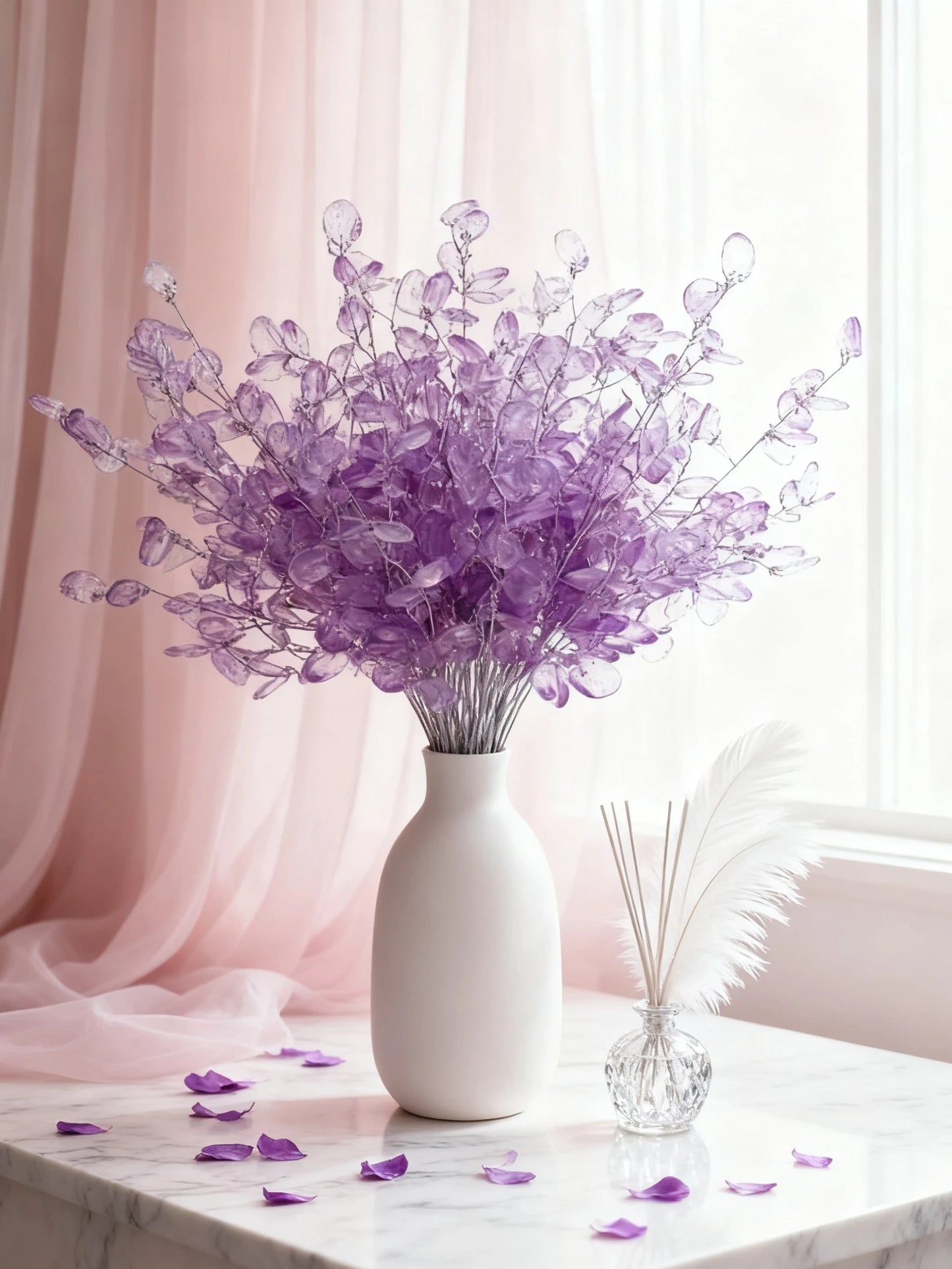 Crystal Acrylic Water Droplet Artificial Flowers | Wedding Décor