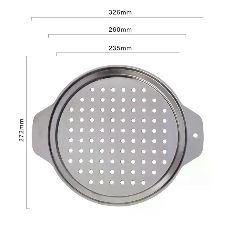 Stainless Steel Spaetzle Maker Lid & Spaghetti Strainer