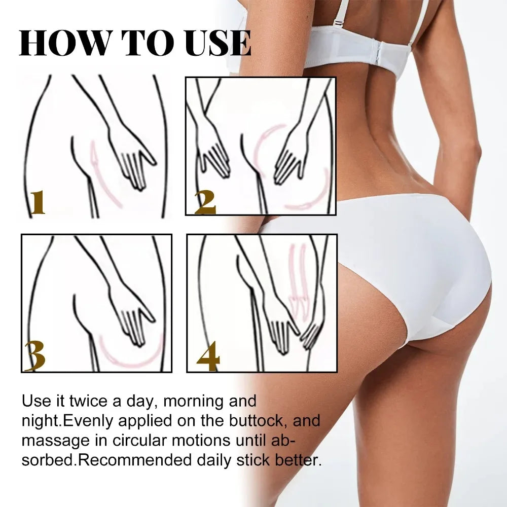 Buttock Essential Oil Highlighting Buttock Curve Firming Lifting Plumping Buttocks Nourishing Massage Treatment Oil Peaceful Pleasures Health and Wellness
