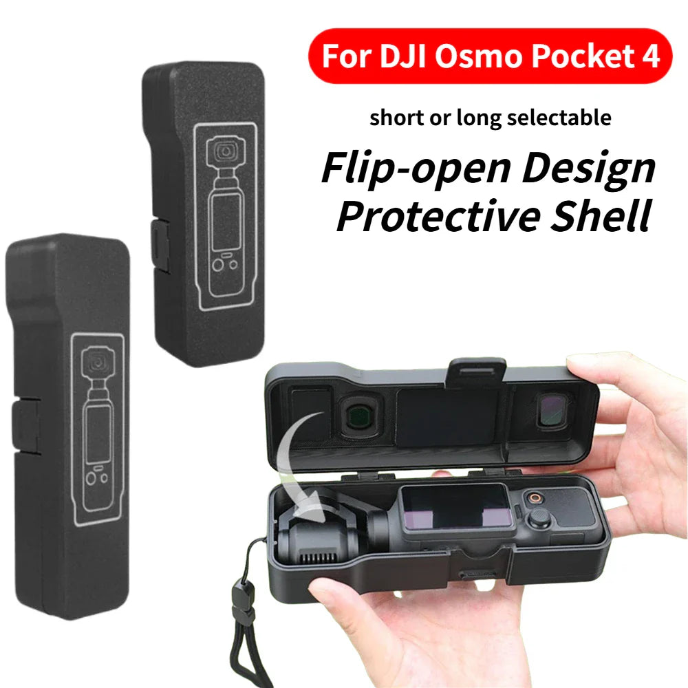 DJI Osmo Pocket 4 Protective Case with Lanyard & Filter Slots