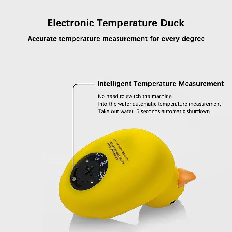 1PC Thermometer Little Yellow Duck Baby Bathtub Shower Water Thermometer Baby Safe Temperature Sensor Floating Waterproof Baby Peaceful Pleasures Health and Wellness