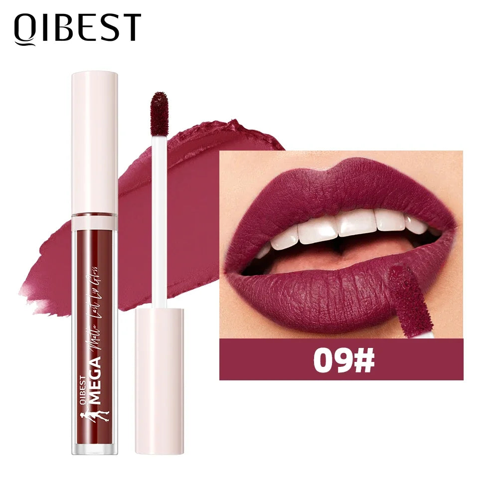 QIBEST 24-Shade Matte Liquid Lipstick | Waterproof Long-Lasting