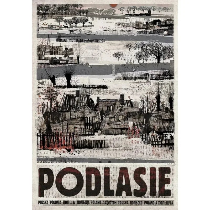 Canvas Painting Wall Prints Picture Abstract Poland River Lublin Wroclaw Moose City Countryside Landscape Art Posters Home Decor Peaceful Pleasures Health and Wellness