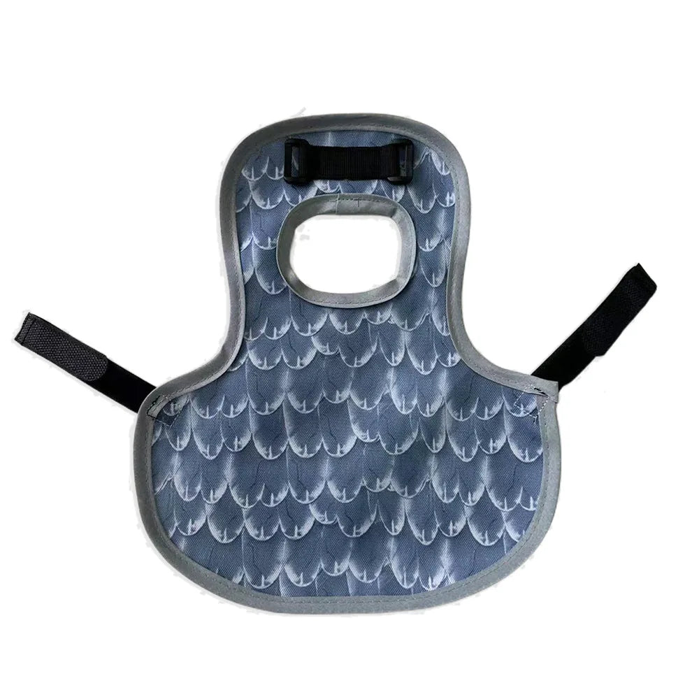 Chicken Saddles for hens, Chicken Apron Back Protector for Hens With Adjustable Strap, Chicken Hen Mating Saddle Peaceful Pleasures Health and Wellness grey