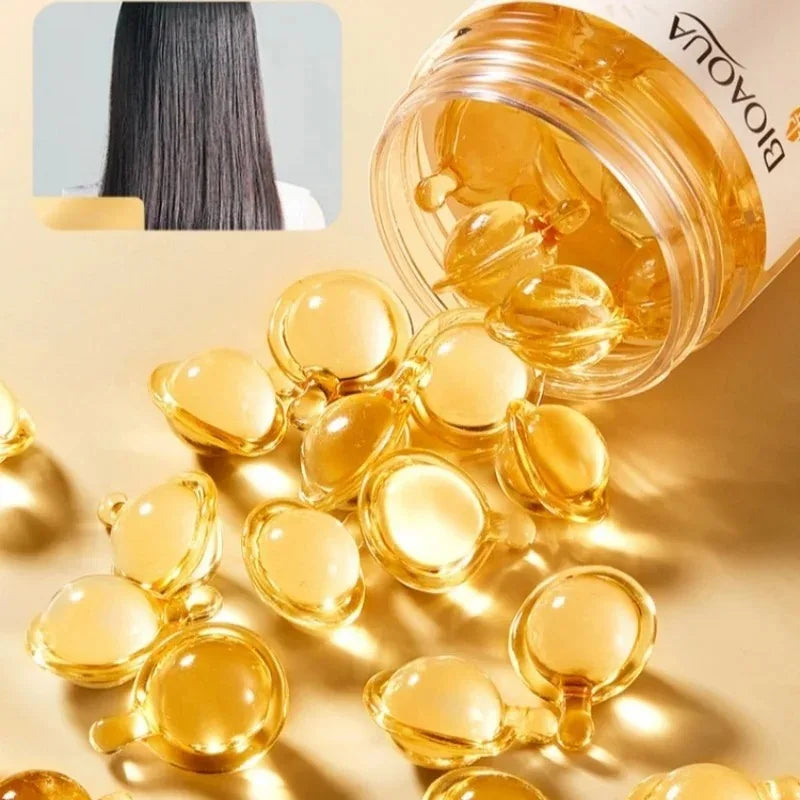 SADOER Rice Puree Hair Oil Capsules – 30 Capsules | Frizz Control