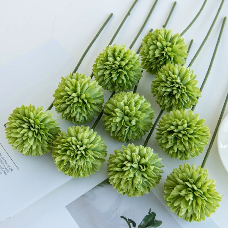Artificial Silk Dandelion & Hydrangea Flowers – 10/20 Pcs