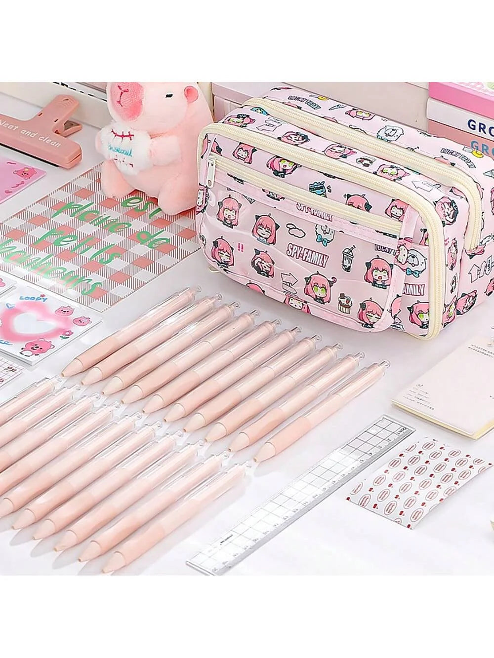 Bview Art Stylish Large Capacity Pencil Case School Cute Design Pouch