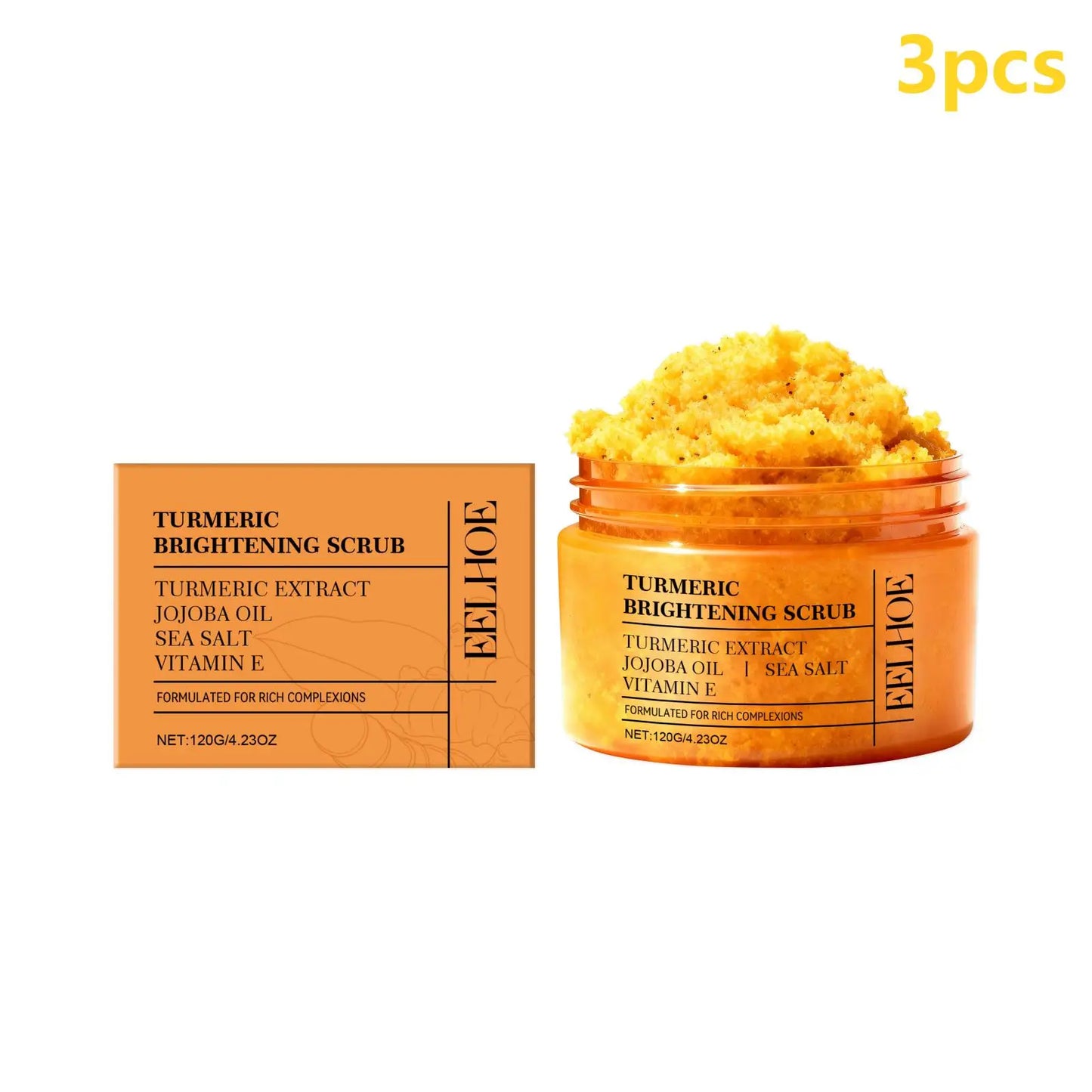 EELHOE Turmeric Sea Salt Body Scrub – Brightening & Smoothing